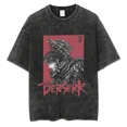 thumbnail image 1 of Camiseta lavada de estilo Hip Hop para hombre, ropa de calle con estampado de Anime japonés, Harajuku, de algodón, informal, de manga corta, de verano, 2024, 1 of 5