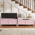 thumbnail image 3 of Qinaqin 39.4-Inch de Profundidad Madera Almacenamiento Bench con 2 Seguridad cm Alturainges Entryway Benches Flip-Top Grande Trunk para Living Sala Dormitorio (Easy Assembly), 3 of 7