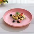 thumbnail image 6 of Taicans Wheat Straw Plates Lightweight Unbreakable Dinner Dishes Plates,9 inch Deep Dinner Plates,Alternative for Plastic Plates,Microwave and Dishwasher Safe Unbreakable Plates for Kitchen Pink, 6 of 6