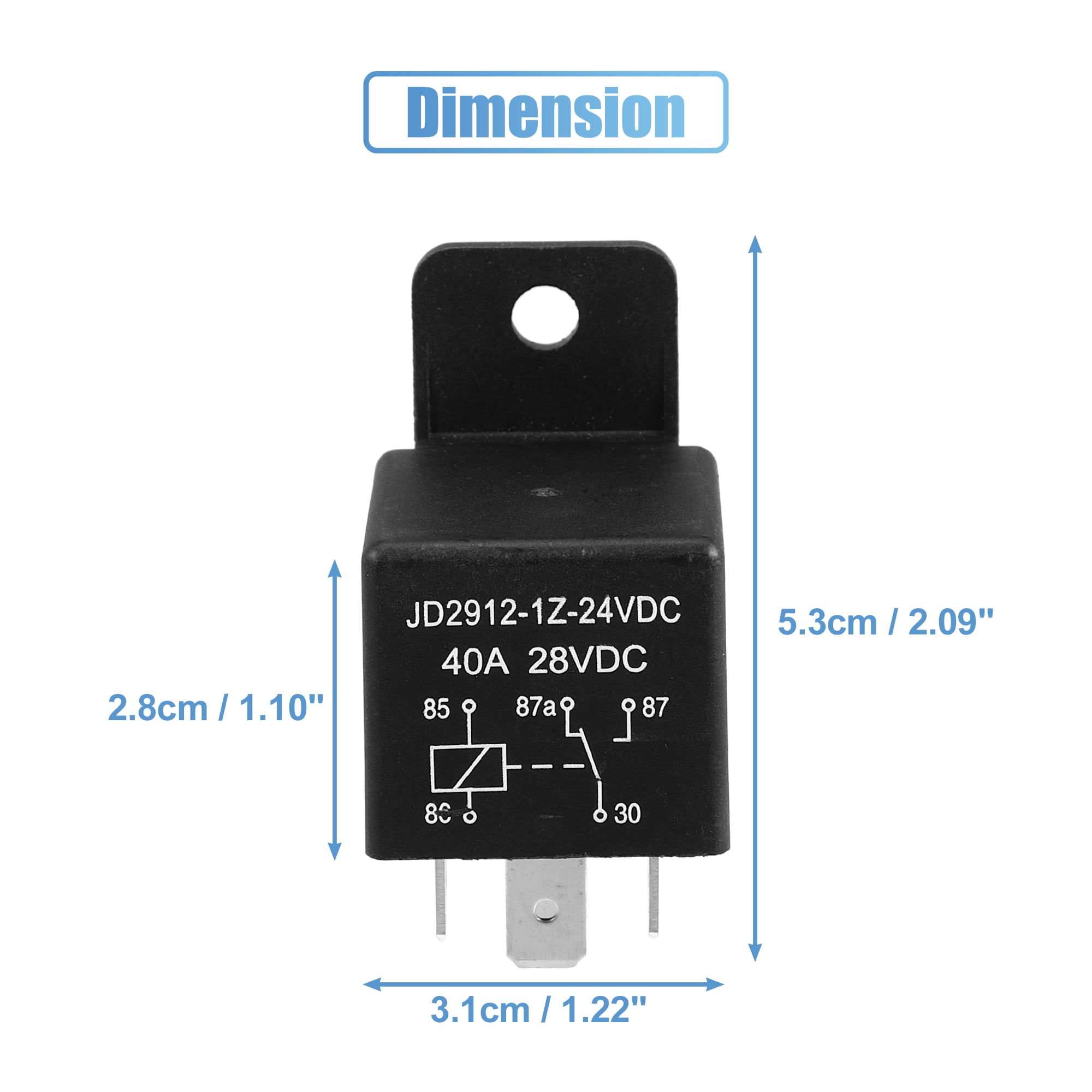 直営店に限定 Bargains Unique Car JD2912 Model SPST 40Amp 24V Pin 5 Relay Controls&Indicators