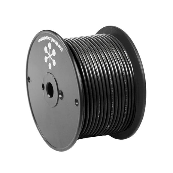 Pacer Black 12 AWG Primary Wire - 100' | Bundle of 2