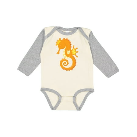 

Inktastic Seahorse Gift Baby Girl Long Sleeve Bodysuit