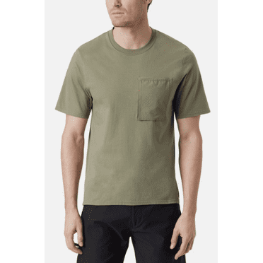 Bass Outdoor Men Regular fit Short Sleeve T-Shirt Shirt Medium Green Solid