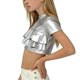 thumbnail image 5 of Disfraces de Niños Niños Primavera Y Verano Festival de Color Sólido Carnaval Fiesta Performance Cuello Redondo Camiseta Top para Niños Disfraz de Niño Pequeño, 5 of 5