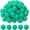Cyan, variant on 1inch Pom Poms for Crafts, 200pcs Small Pompoms for Crafts Mini Puff Balls Bulk High Elasticity Fuzzy Balls for Hats Christmas Art DIY