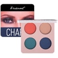 thumbnail image 2 of Paleta de sombras de ojos HUOGUO, cuatro colores, purpurina brillante mate, 2 of 2