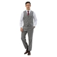 thumbnail image 2 of Mens Tweed 3 Piece Suit Set Hybrid Fit Notch Lapel Jacket Vest and Dress Pants, 2 of 4