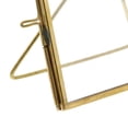 thumbnail image 4 of Saltoro Sherpi 4 Inches Rectangular Metal Easel Frame with Latch, Brass, 4 of 5