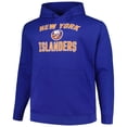 thumbnail image 2 of Men's Profile Royal New York Islanders Big & Tall Arch Over Logo Pullover Hoodie, 2 of 3