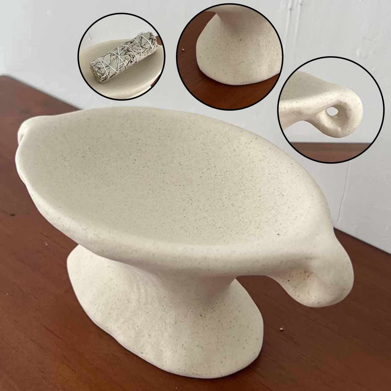 WLPZXP Ceramic Incense Burner Christmas Housewarming with Handle Palo Santos Holder