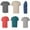 Assorted, variant on Jerzees Men's Tri-Blend 6-Pack T-Shirts Crewneck Assorted Colors Large