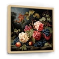 thumbnail image 2 of Designart "Renaissance Grapes Fruit Painting III" Food & Beverage Framed Wall Art - Pink Fruits Entryway Framed Wall Art Print, 2 of 6