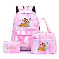 thumbnail image 1 of 3pcs Disney Bambi Colorful Backpack with Lunch Bag Rucksack Casual School Bags for Student Teenagers Sets, 1 of 4