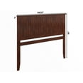 thumbnail image 3 of AFI Nantucket Queen Solid Wood Panel Headboard with Attachable Charger, Walnut, 3 of 8