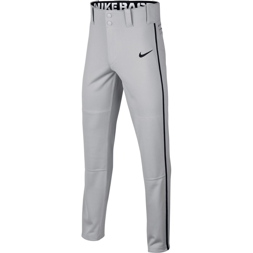 Download Nike Boys' Swoosh Piped Dri-FIT Baseball Pants, Grey/Black ...