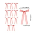 thumbnail image 5 of 12-Pack Pink Bow Ribbon Decorations Set for Gift Wrapping Candle Holders Christmas Tree Small Bows for Party Wedding Holiday Decor(Pink), 5 of 6