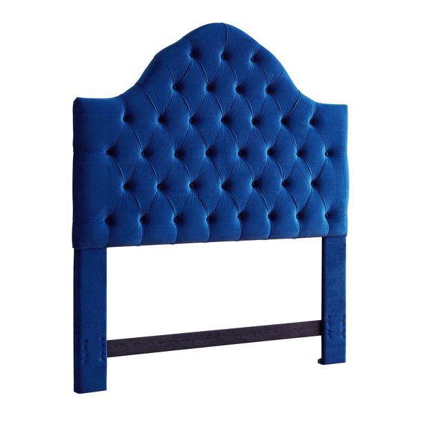 Adler Tufted Velvet Headboard, Sapphire, Multiple Sizes