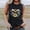 Black, variant on Giftesty Tank Tops for Women 2024 Women's New Loose Casual Fashion Crew-neck All-matching Printed Top