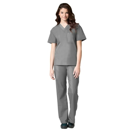 

Maevn Core Unisex V-Neck Scrub Top & Unisex Seamless Scrub Pant Set