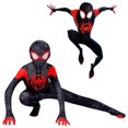 thumbnail image 2 of Kids Miles Morales Costume Spiderman Cosplay Jumpsuit Halloween Cosplay Suit zhangyuxiang LED, 2 of 2