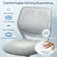 thumbnail image 6 of GLACER  Desk Chair, Armless Study Chair with Adjustable Height & Swivel, Low Back, Ergonomic Rolling Office Chair Computer Chair for Teens, Boys, Girls (Grey), 6 of 9