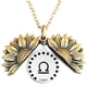 thumbnail image 1 of 12 Constelación del zodiaco Collar con medallón de girasol Letra inspiradora Collar con colgante de girasol Collar de cadena de clavícula Regalo de joyería para mujer Novia Wmkox8yii  fajkfhkj191, 1 of 1