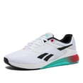 thumbnail image 1 of Zapatillas Reebok Nano X5 de entrenamiento cruzado blancas, negras y rojas, talle 5, 1 of 6