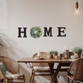 thumbnail image 6 of Home Sign Wall Decor | Wooden Home Letter Sign | Rustic Decor with Artificial Eucalyptus Wreath for Living Room Kitchen Entryway Housewarming Wedding Holiday Party, 6 of 8