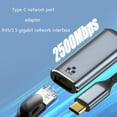 thumbnail image 2 of LIANXUE 2500Mbps Type C to RJ45 Ethernet Network Adapter 10/100/1000M 2.5Gb USB Gigabit, 2 of 9