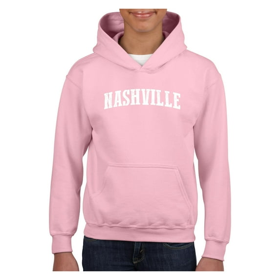MmF - Big Girls Hoodies and Sweatshirts, up to Big Girls Size 24 - Nashville Tennessee Flag