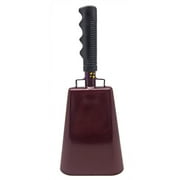 11.2 inch Maroon Bell Black Handle Cowbell with Stick Grip Handle Used for Cheering at Sporting Events - Cow Bell by Stewart Tradingâ?¢