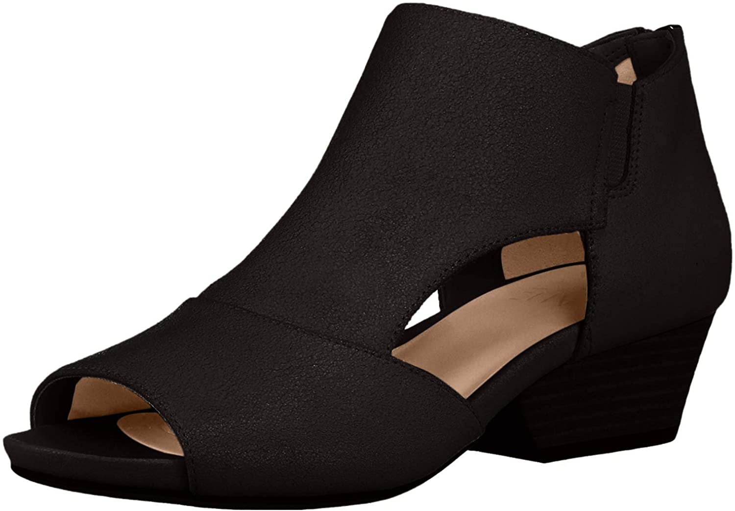 naturalizer peep toe booties