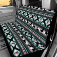 thumbnail image 2 of FUIALDOLG Horse Geometric Rear Bench Seat Covers for SUV, 2 Piece Non-Slip Car Rear Seat Covers Durable Waterproof Back Seat Covers for Dogs and Kids, 2 of 7