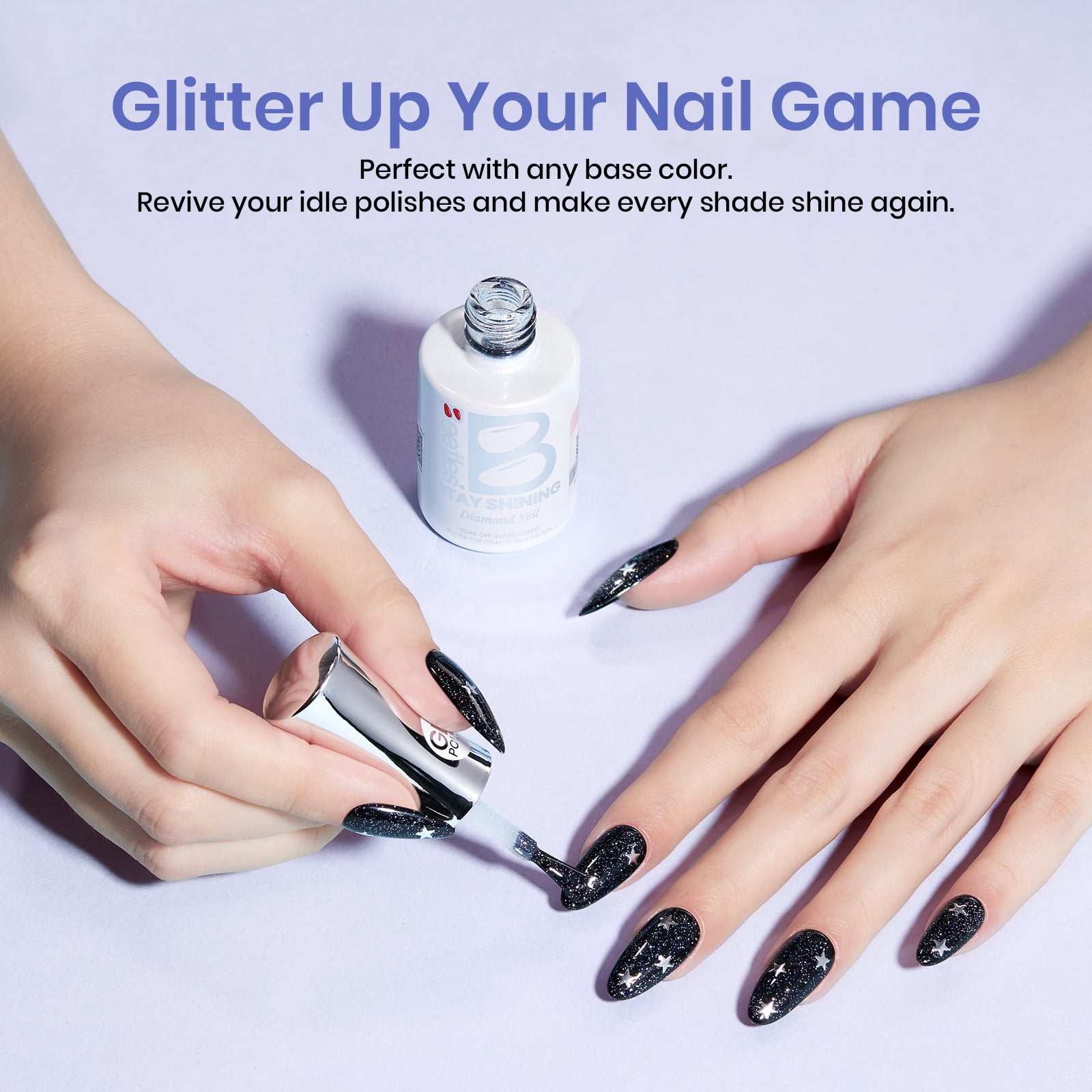 Beetles Stay Shining Collection Salon-Quality Gel Polish- 0.51 fl oz - Diamond Veil