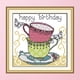 thumbnail image 3 of Cuadros Decorativos Kit de punto de cruz de taza de té 14CT sello bordado DIY costura (J356 15x14cm) Likrtyny  embutido en tela, 3 of 9