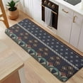 thumbnail image 5 of Boho Blue Elaborate Ethnic Pattern Kitchen Rug Mat,Kitchen Runner Rugs Non Skid Washable,Decorative Kitchen Floor Mats for Kitchen,Sink,Laundry,17"x47.2", 5 of 7