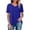 Blue, variant on Swuxness Women Short Sleeve Casual T Shirts, Spring and Summer Tops, Ladies V-Neck Solid Color Comfortable Fashion Loose Pullover Tee Yellow, XXL