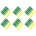 thumbnail image 1 of 6 Uds Cebo Artificial Suave Con Cola en T 9cm Accesorios Pesca Multifuncionales () Verde, 1 of 2