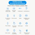 thumbnail image 4 of Gwong Electrónica P2Wireless Bluetooth compatible con Bluetooth 5.0 Auriculares táctiles inteligentes auriculares auriculares auriculares, 4 of 7