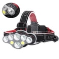 thumbnail image 2 of Linterna frontal recargable por USB de 8 LED, linterna frontal LED COB con cable USB, linterna frontal sin batería, 2 of 6