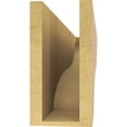 thumbnail image 4 of 5"W x 30"D x 10"H Thin Garner Rough Cedar Woodgrain TimberThane Corbel, Primed Tan, 4 of 6