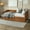 Brown, variant on Mid Century Classic Twin Size Day Bed with Trundle White Finish