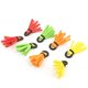 thumbnail image 2 of Juego de 4 indicadores de impacto para accesorios de pesca con mosca, espuma flotante para pesca, color naranja peludo, 2 of 5