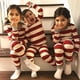 thumbnail image 4 of Conjuntos navideños para padres e hijos más vendidos, conjunto exclusivo con estampado de rayas rojas y blancas, 2024, 4 of 5