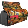 thumbnail image 6 of Fall Mailbox Covers Magnetic Maple Leaves Bird Mailbox Cover Autumn Mailbox Cover Magnetic Mailbox Wraps Standard Size 18" X 21" Holiday Garden Mailboxs Decorations for Outside, 6 of 6