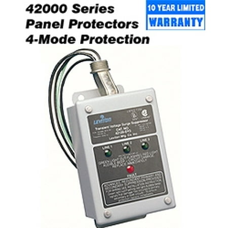 Leviton 421 Dy3 1 8 Volt 3 Phase Wye 2v 3 Phase Delta Panel Protector 4 Mode Protection Compatible With Decora Home Controls Walmart Canada