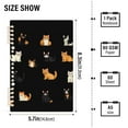 thumbnail image 2 of FORMRS 1-Subject Spiral Notebook 8" x 5" College Ruled 60 Refillable Sheet A5 Hard Cover, 2 Pack, Pixel Cat, 2 of 7