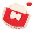 thumbnail image 4 of Hamster Cloak Small Animal Clothes Mini Pet Clothes Cloak Cloak For Small Animal Hamster Cloak Outfits With BowKnot Soft Fleece Mini Pet Clothes For Small Animal, 4 of 8