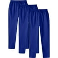 thumbnail image 3 of SLdy 3 Pcs Men's Sweatpants Lightweight Fleece Lined Drawstring for Lounge Sports Outdoor and Everyday Versatile Comfort Pants, Blue M, 3 of 3