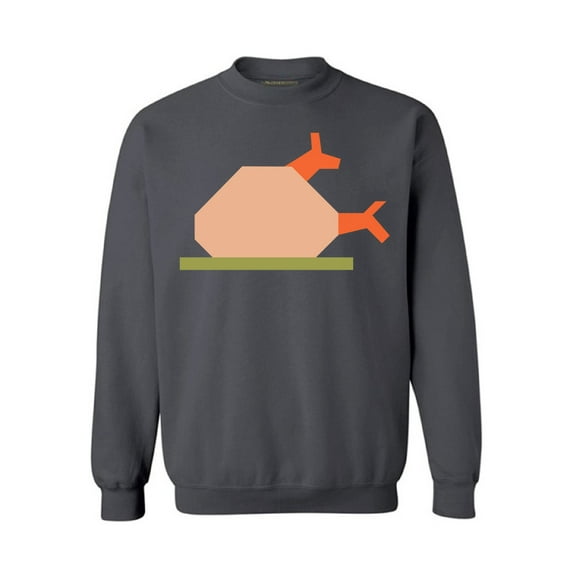 Awkward Styles Thanksgiving Crewneck top Turkey Dinner Sweatshirts